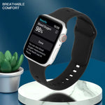 液体シリコンウォッチバンド Apple Watchシリーズ用, 7 45mm / 6&SE&5&4 44mm / 3&2&1 42mm
