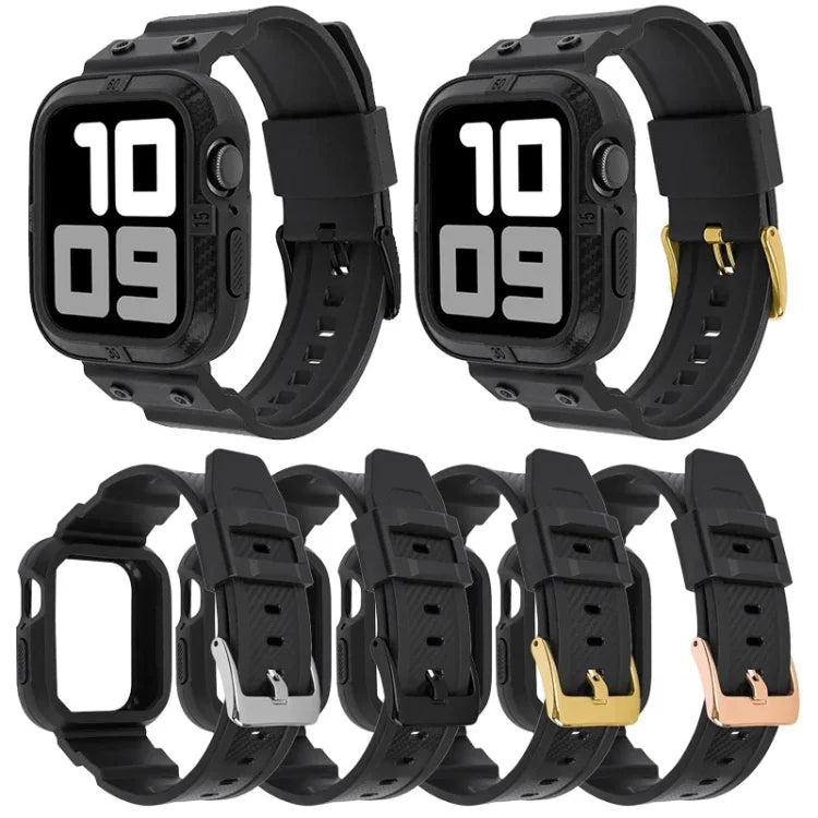 カーボンファイバー一体型スポーツウォッチバンド Apple Watchシリーズ用, 7 41mm / 6&SE&5&4 40mm / 3&2&1 38mm, 7 45mm / 6&SE&5&4 44mm / 3&2&1 42mm