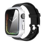 ダイヤモンドPC＋強化ガラスウォッチケース Apple Watch Series 7 41mm、7 45mm用