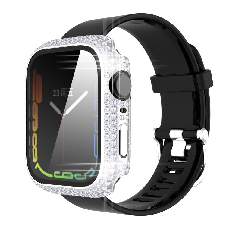 ダイヤモンドPC＋強化ガラスウォッチケース Apple Watch Series 7 41mm、7 45mm用