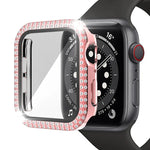 二重列ダイヤモンドPC＋強化ガラスウォッチケース Apple Watch Series 6&SE&5&4 40mm、6&SE&5&4 44mm、6&SE&5&4 40mm / 3&2&1 38mm用