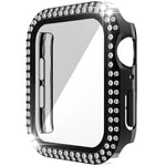 二重列ダイヤモンドPC＋強化ガラスウォッチケース Apple Watch Series 6&SE&5&4 40mm、6&SE&5&4 44mm、6&SE&5&4 40mm / 3&2&1 38mm用