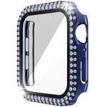 二重列ダイヤモンドPC＋強化ガラスウォッチケース Apple Watch Series 6&SE&5&4 40mm、6&SE&5&4 44mm、6&SE&5&4 40mm / 3&2&1 38mm用
