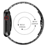 バタフライバックルメタルウォッチバンド Apple Watchシリーズ用, 7 41mm / 6&SE&5&4 40mm / 3&2&1 38mm, 7 45mm / 6&SE&5&4 44mm / 3&2&1 42mm