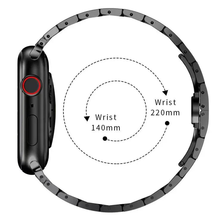 バタフライバックルメタルウォッチバンド Apple Watchシリーズ用, 7 41mm / 6&SE&5&4 40mm / 3&2&1 38mm, 7 45mm / 6&SE&5&4 44mm / 3&2&1 42mm