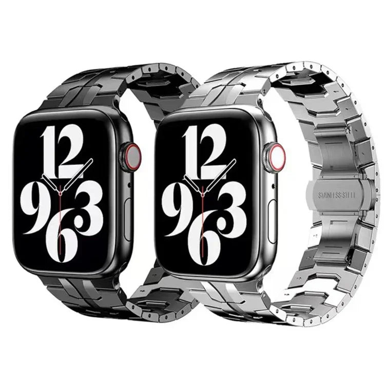 バタフライバックルメタルウォッチバンド Apple Watchシリーズ用, 7 41mm / 6&SE&5&4 40mm / 3&2&1 38mm, 7 45mm / 6&SE&5&4 44mm / 3&2&1 42mm