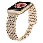 ハートダイヤモンドメタルウォッチバンド Apple Watchシリーズ用, 7 41mm / 6&SE&5&4 40mm / 3&2&1 38mm, 7 45mm / 6&SE&5&4 44mm / 3&2&1 42mm