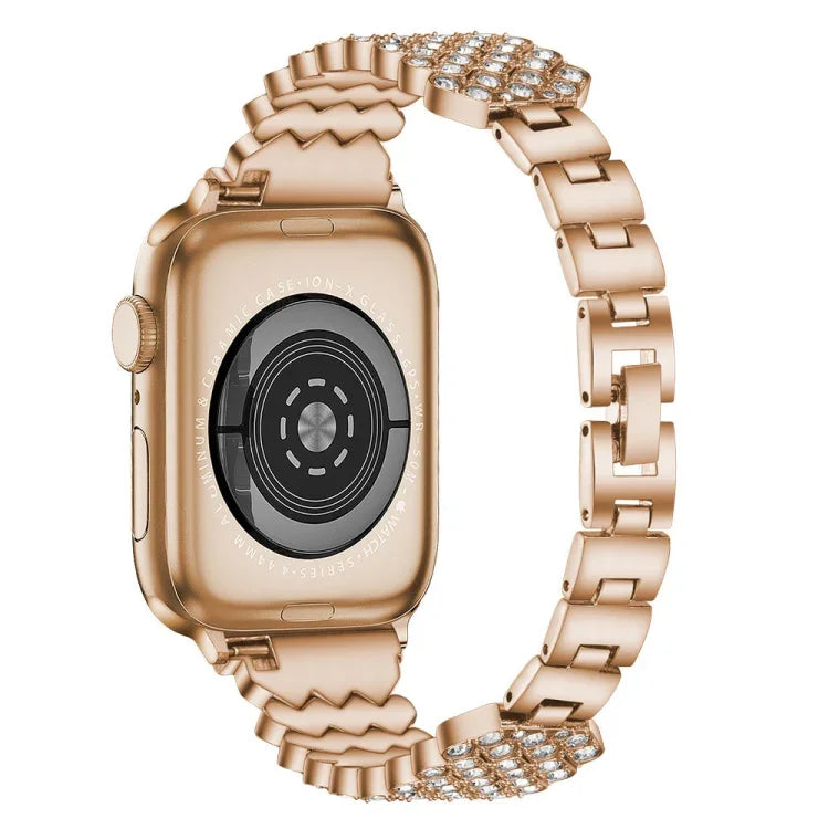 ハートダイヤモンドメタルウォッチバンド Apple Watchシリーズ用, 7 41mm / 6&SE&5&4 40mm / 3&2&1 38mm, 7 45mm / 6&SE&5&4 44mm / 3&2&1 42mm