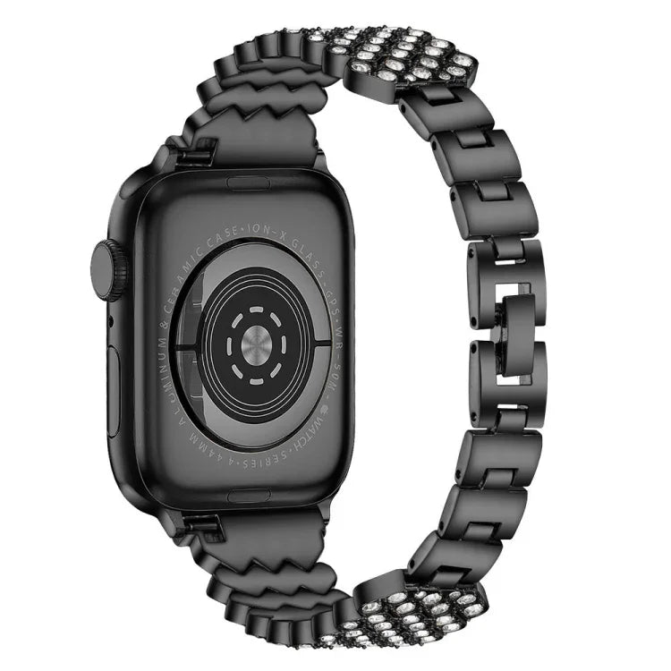 ハートダイヤモンドメタルウォッチバンド Apple Watchシリーズ用, 7 41mm / 6&SE&5&4 40mm / 3&2&1 38mm, 7 45mm / 6&SE&5&4 44mm / 3&2&1 42mm