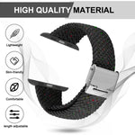 ナイロン編みウォッチバンド、Apple Watch Series用、7 41mm / 6&SE&5&4 40mm / 3&2&1 38mm、7 45mm / 6&SE&5&4 44mm / 3&2&1 42mm