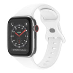 バタフライバックルシリコンウォッチバンド、サイズ：S Apple Watch シリーズ用、7 41mm / 6&SE&5&4 40mm / 3&2&1 38mm