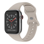 バタフライバックルシリコンウォッチバンド、サイズ：S Apple Watch シリーズ用、7 41mm / 6&SE&5&4 40mm / 3&2&1 38mm