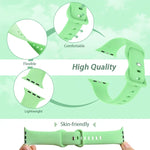 バタフライバックルシリコンウォッチバンド, サイズ: S Apple Watchシリーズ用, 7 45mm / 6&SE&5&4 44mm / 3&2&1 42mm