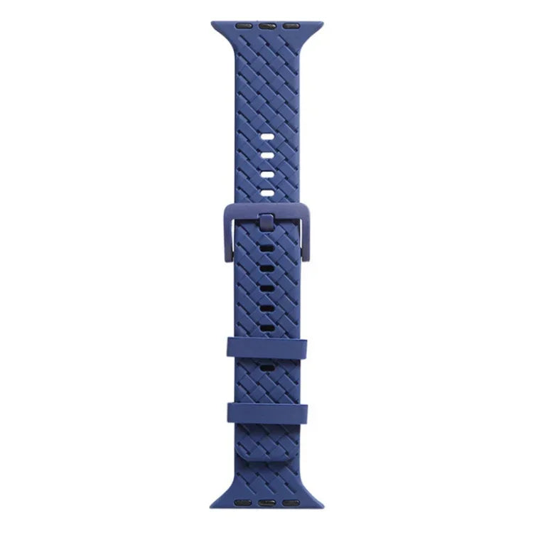 編み込みテクスチャーシリコンウォッチバンド Apple Watchシリーズ用, 7 41mm / 6&SE&5&4 40mm / 3&2&1 38mm, 7 45mm / 6&SE&5&4 44mm / 3&2&1 42mm