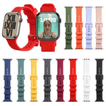 編み込みテクスチャーシリコンウォッチバンド Apple Watchシリーズ用, 7 41mm / 6&SE&5&4 40mm / 3&2&1 38mm, 7 45mm / 6&SE&5&4 44mm / 3&2&1 42mm
