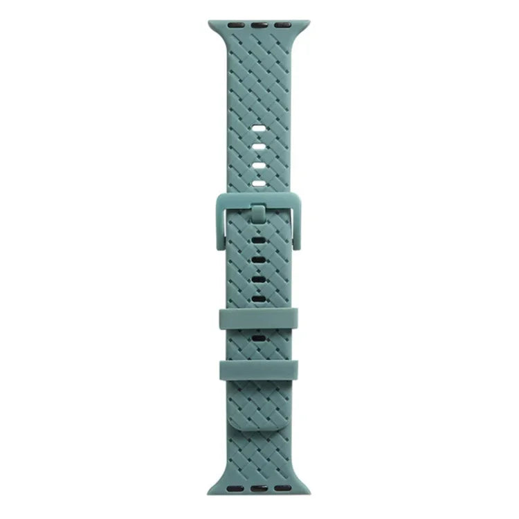 編み込みテクスチャーシリコンウォッチバンド Apple Watchシリーズ用, 7 41mm / 6&SE&5&4 40mm / 3&2&1 38mm, 7 45mm / 6&SE&5&4 44mm / 3&2&1 42mm