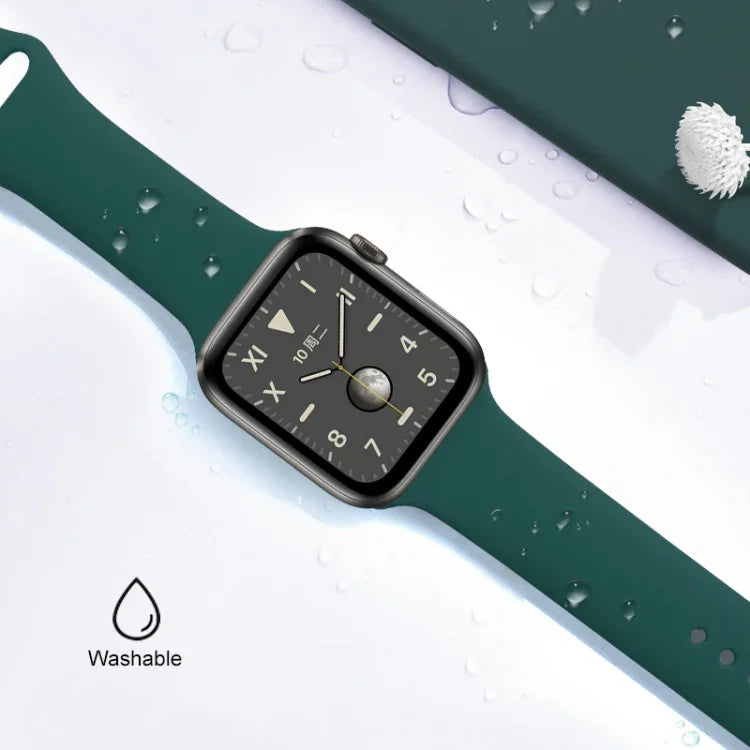 Mutural 液体シリコンウォッチバンド、Apple Watchシリーズ7 41mm / 6 & SE & 5 & 4 40mm / 3 & 2 & 1 38mm用、Apple Watch Ultra 49mm / シリーズ8&7 45mm / SE 2&6&SE&5&4 44mm / 3&2&1 42mm用