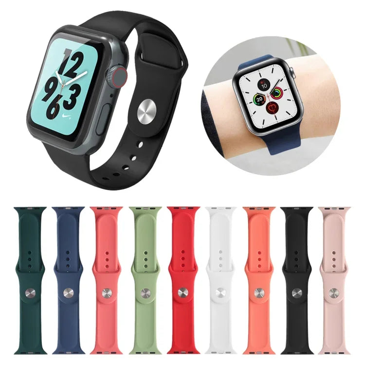 Mutural 液体シリコンウォッチバンド、Apple Watchシリーズ7 41mm / 6 & SE & 5 & 4 40mm / 3 & 2 & 1 38mm用、Apple Watch Ultra 49mm / シリーズ8&7 45mm / SE 2&6&SE&5&4 44mm / 3&2&1 42mm用