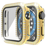 二重ダイヤモンドPC+強化ガラスウォッチケース Apple Watchシリーズ用, 3&2&1 38mm, 3&2&1 42mm