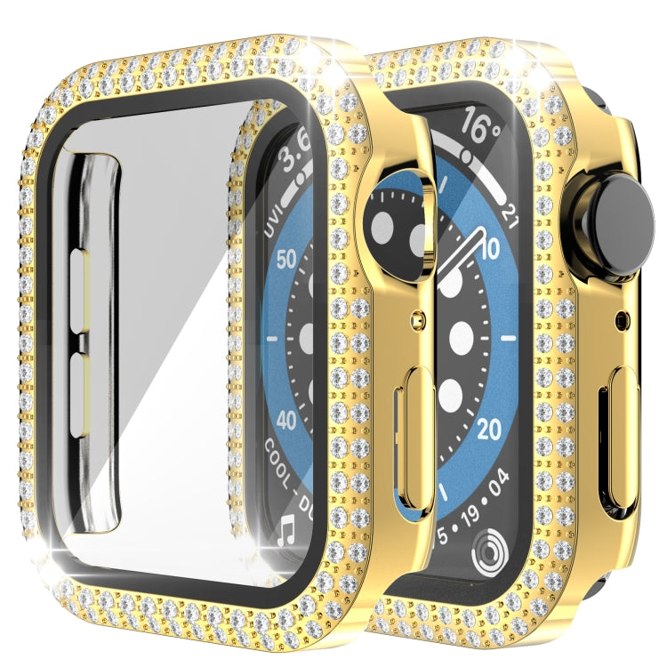 二重ダイヤモンドPC+強化ガラスウォッチケース Apple Watchシリーズ用, 3&2&1 38mm, 3&2&1 42mm