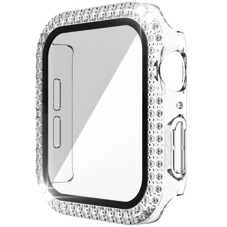 二重ダイヤモンドPC+強化ガラスウォッチケース Apple Watchシリーズ用, 3&2&1 38mm, 3&2&1 42mm
