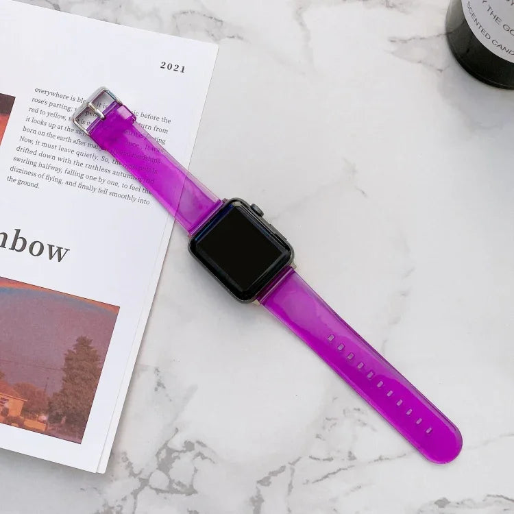ジェリートランスペアレントウォッチバンド Apple Watchシリーズ用, 7 41mm / 6&SE&5&4 40mm / 3&2&1 38mm, 7 45mm / 6&SE&5&4 44mm / 3&2&1 42mm