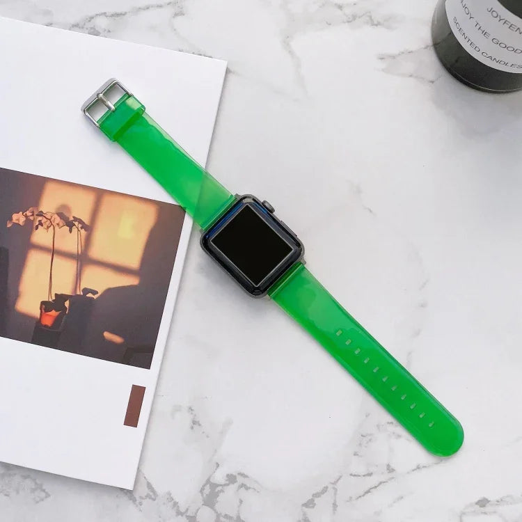 ジェリートランスペアレントウォッチバンド Apple Watchシリーズ用, 7 41mm / 6&SE&5&4 40mm / 3&2&1 38mm, 7 45mm / 6&SE&5&4 44mm / 3&2&1 42mm