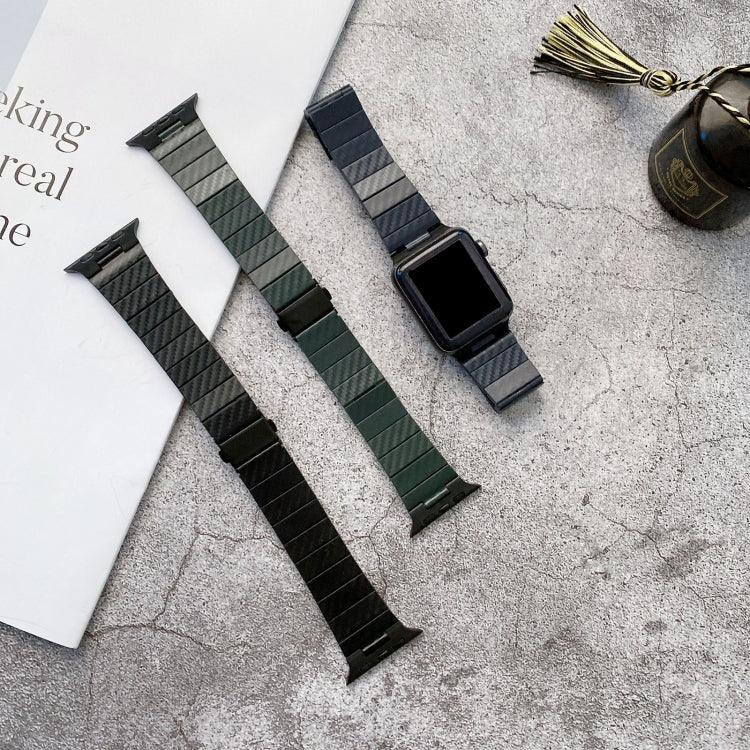 DD29カーボンファイバーテクスチャーウォッチバンド Apple Watchシリーズ用, 7 41mm / 6&SE&5&4 40mm / 3&2&1 38mm, 7 45mm / 6&SE&5&4 44mm / 3&2&1 42mm