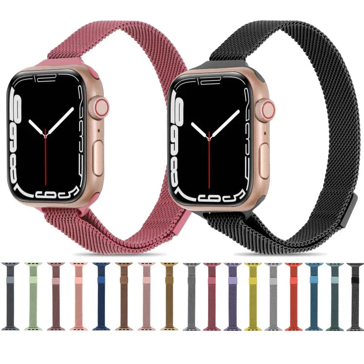 ミラネーゼ スモールウエスト ウォッチバンド Apple Watch シリーズ用, 7 41mm / 6&SE&5&4 40mm / 3&2&1 38mm, 7 45mm / 6&SE&5&4 44mm / 3&2&1 42mm