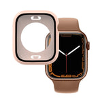 PC + 強化ガラスフィルム 防水ウォッチケース 下部カバー付き Apple Watch シリーズ 9 / 8 / 7 45mm, 9 / 8 / 7 41mm, 9 / 8 / 7 45mm用