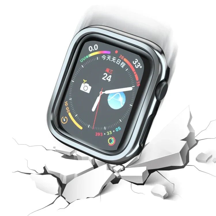 電気めっきPC ホローウォッチ保護ケース Apple Watch シリーズ 9 / 8 / 7 41mm用, Apple Watch シリーズ 9 / 8 / 7 45mm用