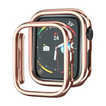 電気めっきPC ホローウォッチ保護ケース Apple Watch シリーズ 9 / 8 / 7 41mm用, Apple Watch シリーズ 9 / 8 / 7 45mm用