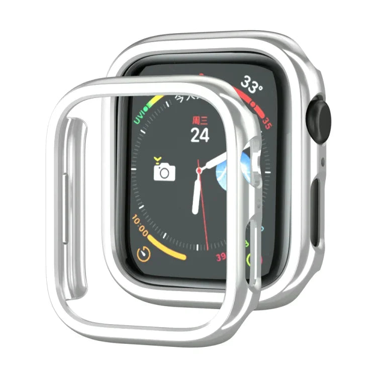電気めっきPC ホローウォッチ保護ケース Apple Watch シリーズ 9 / 8 / 7 41mm用, Apple Watch シリーズ 9 / 8 / 7 45mm用