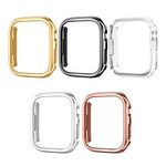 電気めっきPC ホローウォッチ保護ケース Apple Watch シリーズ 9 / 8 / 7 41mm用, Apple Watch シリーズ 9 / 8 / 7 45mm用