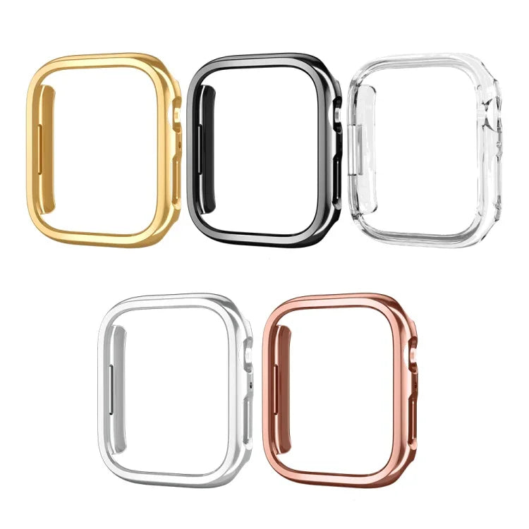 電気めっきPC ホローウォッチ保護ケース Apple Watch シリーズ 9 / 8 / 7 41mm用, Apple Watch シリーズ 9 / 8 / 7 45mm用