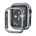 電気めっきPC ホローウォッチ保護ケース Apple Watch シリーズ 9 / 8 / 7 41mm用, Apple Watch シリーズ 9 / 8 / 7 45mm用