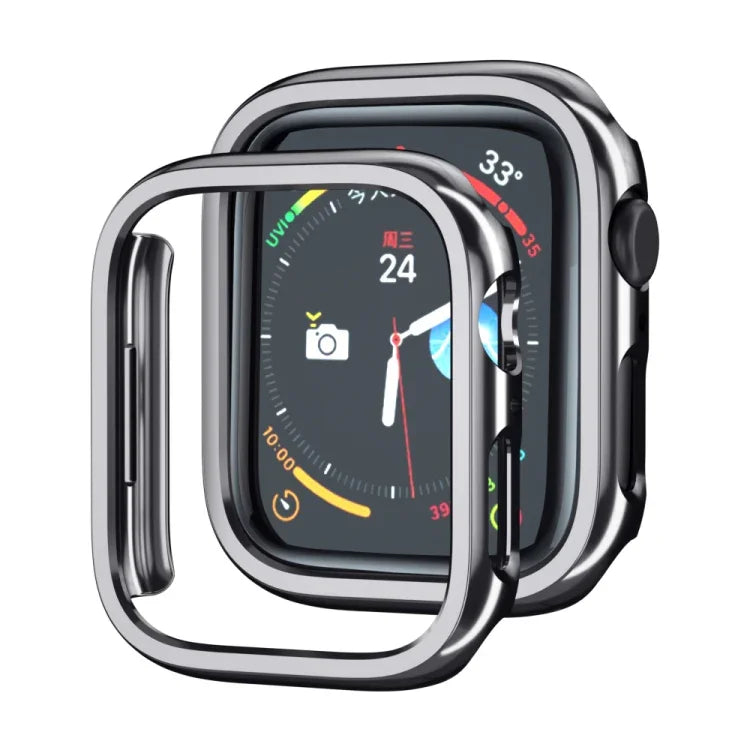 電気めっきPC ホローウォッチ保護ケース Apple Watch シリーズ 9 / 8 / 7 41mm用, Apple Watch シリーズ 9 / 8 / 7 45mm用