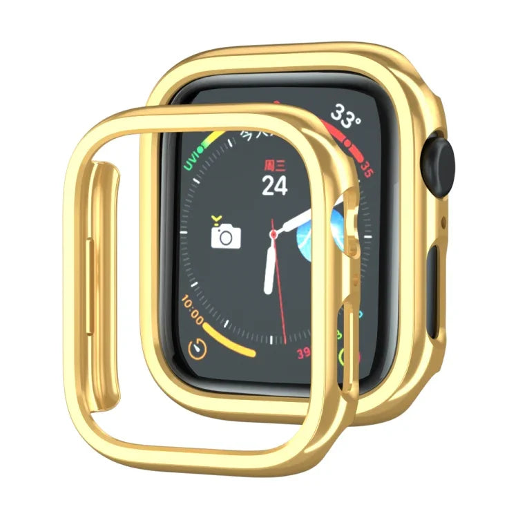 電気めっきPC ホローウォッチ保護ケース Apple Watch シリーズ 9 / 8 / 7 41mm用, Apple Watch シリーズ 9 / 8 / 7 45mm用