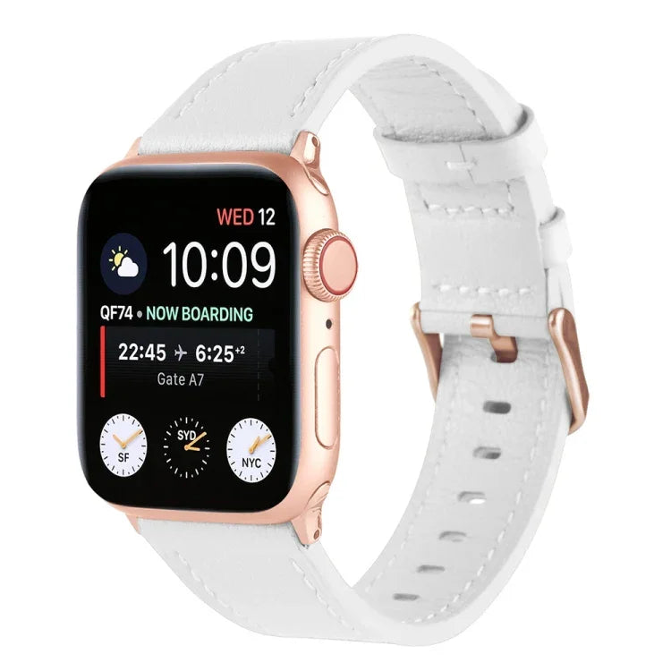 スモールウエスト 本革ウォッチバンド Apple Watch シリーズ用, 7 41mm / 6&SE&5&4 40mm / 3&2&1 38mm, 7 45mm / 6&SE&5&4 44mm / 3&2&1 42mm