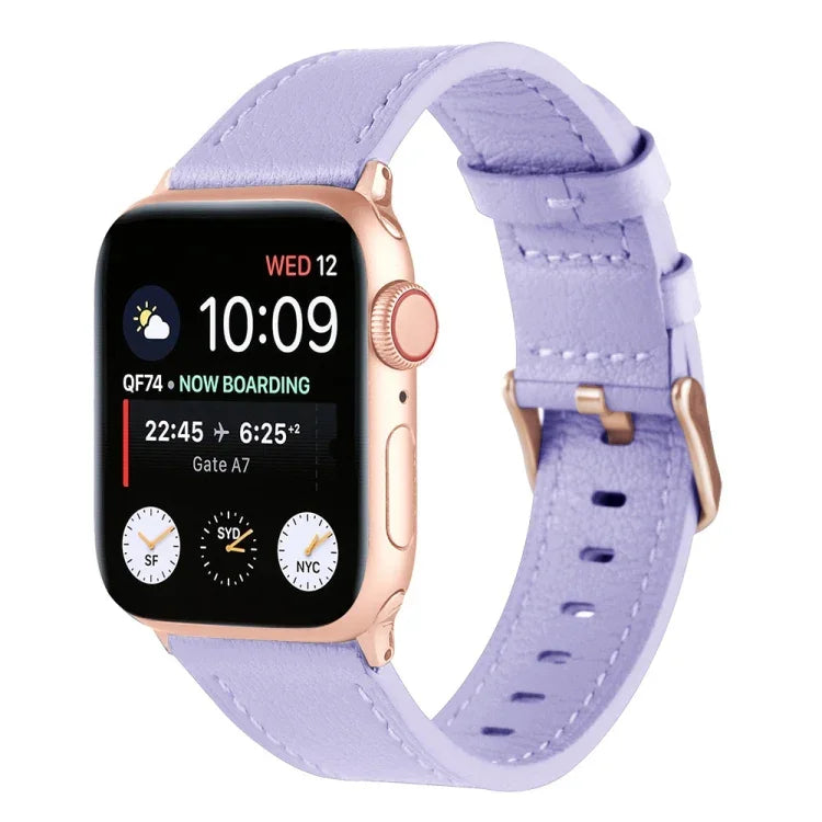 スモールウエスト 本革ウォッチバンド Apple Watch シリーズ用, 7 41mm / 6&SE&5&4 40mm / 3&2&1 38mm, 7 45mm / 6&SE&5&4 44mm / 3&2&1 42mm
