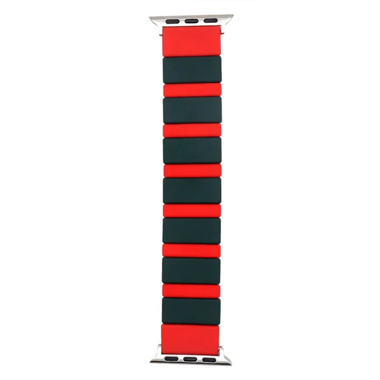 シリコン スプライシングウォッチバンド Apple Watch シリーズ用, 7 41mm / 6&SE&5&4 40mm / 3&2&1 38mm, 7 45mm / 6&SE&5&4 44mm / 3&2&1 42mm
