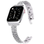 フォーロウ ダイヤモンドセット メタルウォッチバンド Apple Watch シリーズ用, 7 41mm / 6&SE&5&4 40mm / 3&2&1 38mm, 7 45mm / 6&SE&5&4 44mm / 3&2&1 42mm