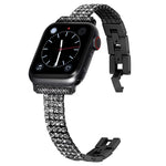 フォーロウ ダイヤモンドセット メタルウォッチバンド Apple Watch シリーズ用, 7 41mm / 6&SE&5&4 40mm / 3&2&1 38mm, 7 45mm / 6&SE&5&4 44mm / 3&2&1 42mm
