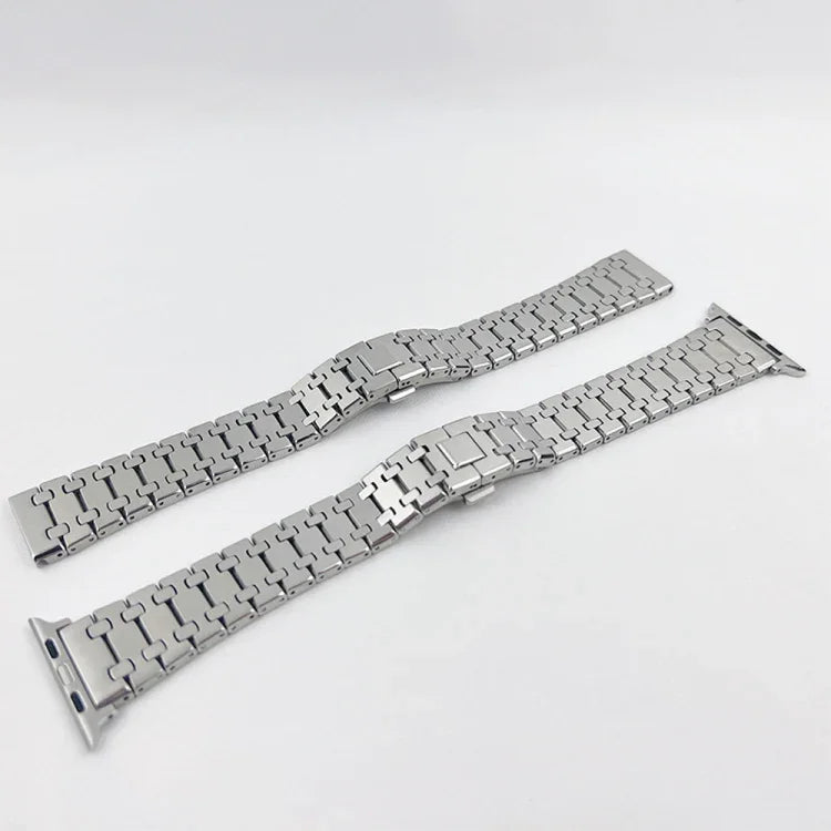 オークスリーストレイン メタルウォッチバンド Apple Watch シリーズ用, 7 41mm / 6&SE&5&4 40mm / 3&2&1 38mm, 7 45mm / 6&SE&5&4 44mm / 3&2&1 42mm