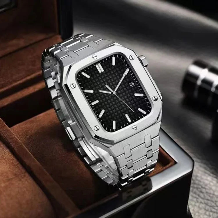 一体型オークメタルウォッチバンド + ウォッチケース Apple Watch シリーズ用, Apple Watch シリーズ 6&SE&5&4 44mm用