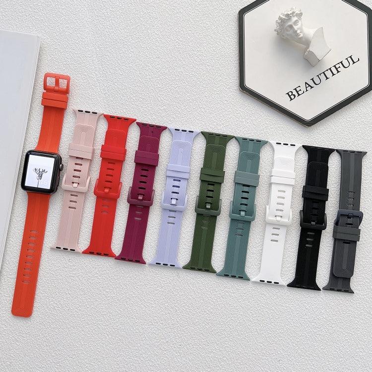 スレッドシリコンウォッチバンド Apple Watch シリーズ用, 7 41mm / 6&SE&5&4 40mm / 3&2&1 38mm, 7 45mm / 6&SE&5&4 44mm / 3&2&1 42mm