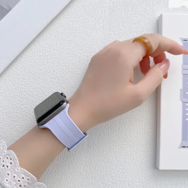 スレッドシリコンウォッチバンド Apple Watch シリーズ用, 7 41mm / 6&SE&5&4 40mm / 3&2&1 38mm, 7 45mm / 6&SE&5&4 44mm / 3&2&1 42mm