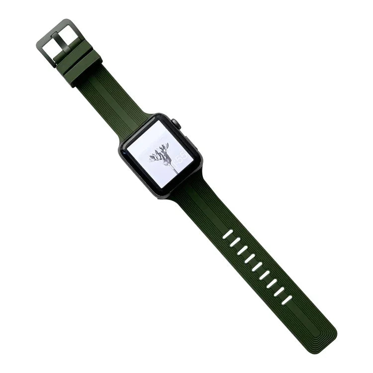 スレッドシリコンウォッチバンド Apple Watch シリーズ用, 7 41mm / 6&SE&5&4 40mm / 3&2&1 38mm, 7 45mm / 6&SE&5&4 44mm / 3&2&1 42mm