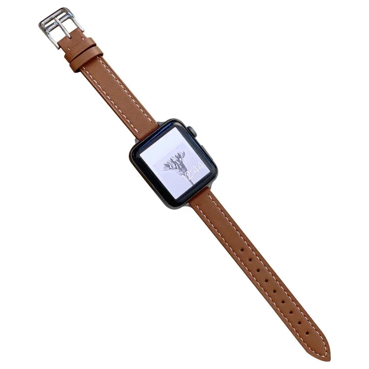 プレーンレザーウォッチバンド Apple Watch シリーズ用, 7 41mm / 6&SE&5&4 40mm / 3&2&1 38mm, 7 45mm / 6&SE&5&4 44mm / 3&2&1 42mm