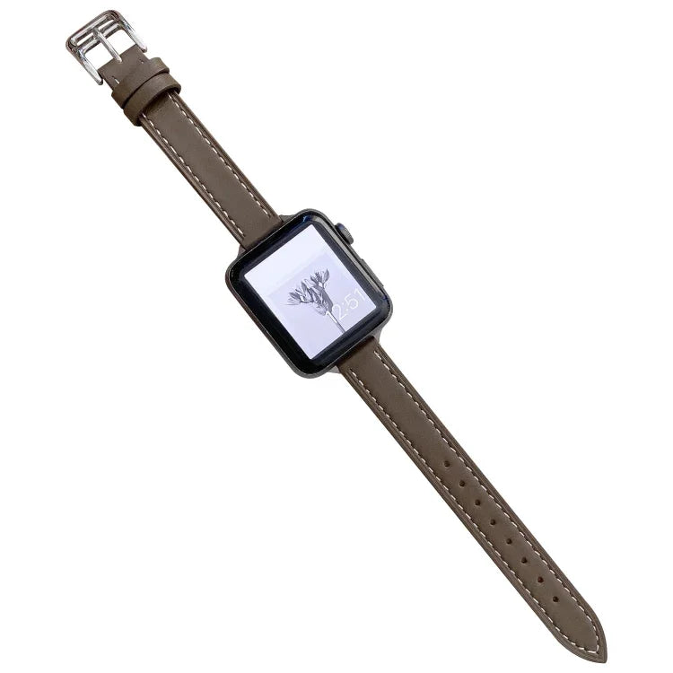 プレーンレザーウォッチバンド Apple Watch シリーズ用, 7 41mm / 6&SE&5&4 40mm / 3&2&1 38mm, 7 45mm / 6&SE&5&4 44mm / 3&2&1 42mm